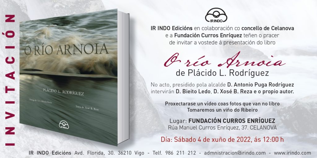 Presentación do libro O RÍO ARNOIA de Plácido L. Rodríguez