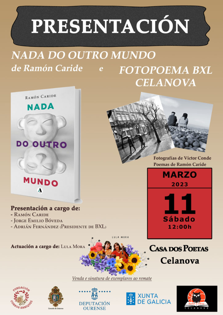 Presentación libro NADA DO OUTRO MUNDO e Fotopoemas BXL Celanova