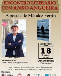 Encontro literario con Anxo Angueira. A poesía de Méndez Ferrín.