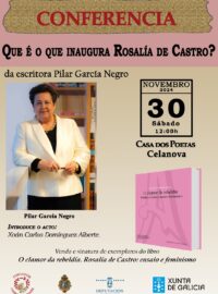 Conferencia sobre Rosalía de Castro de Pilar García Negro