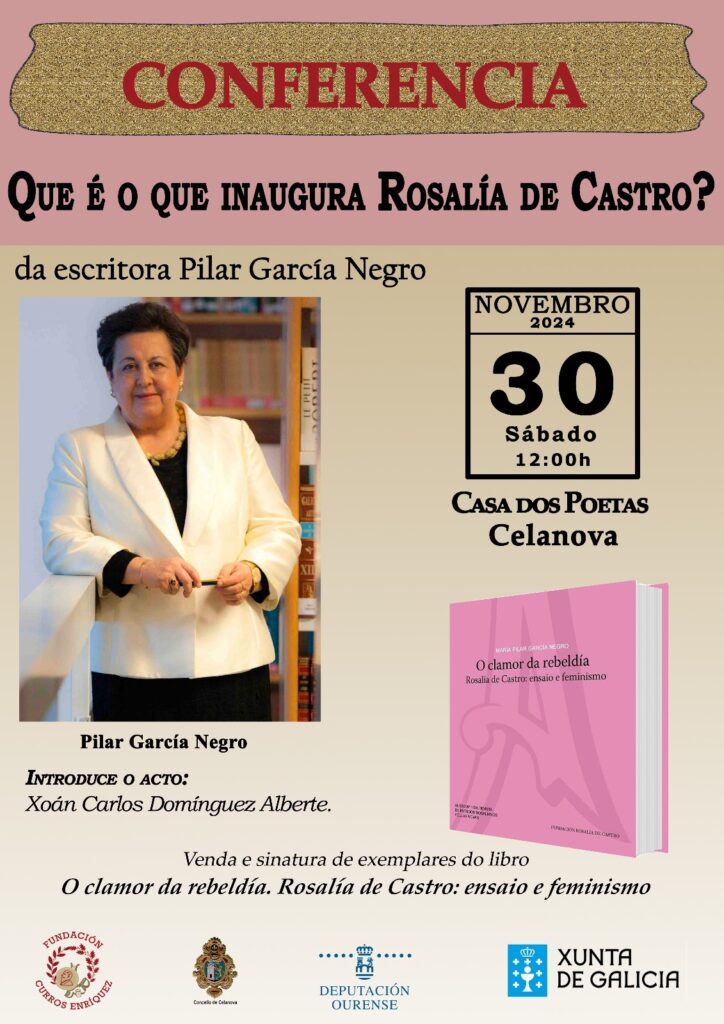 Conferencia sobre Rosalía de Castro de Pilar García Negro