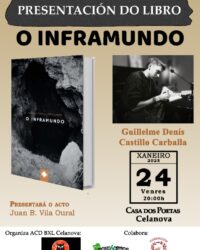 Presentación libro O INFRAMUNDO de Guillelme Denís Castillo Carballa.