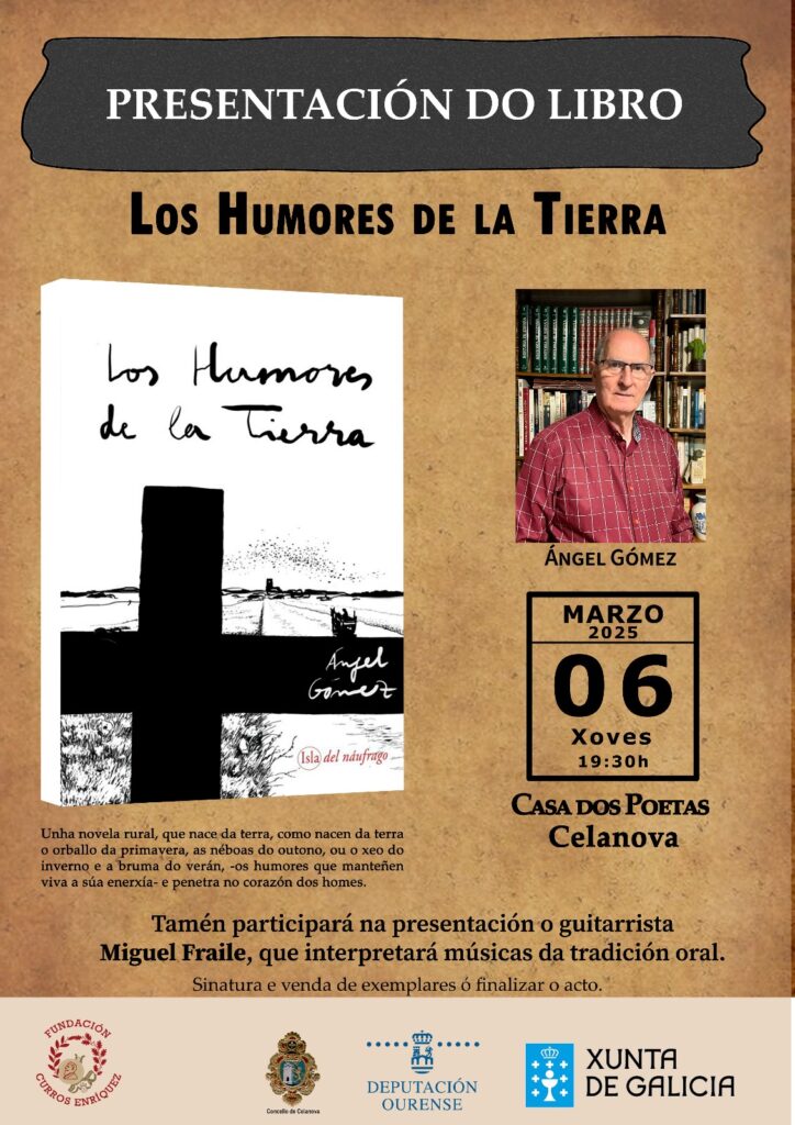 Presentación de LOS HUMORES DE LA TIERRA de Ángel Gómez.