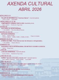 Axenda cultural ABRIL Celanova