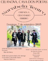 Entrega do XLI PREMIO CELANOVA, CASA DOS POETAS a Sarabela Teatro
