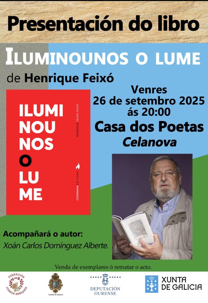 Presentación do libro ILUMINOUNOS O LUME de Henrique Feixó