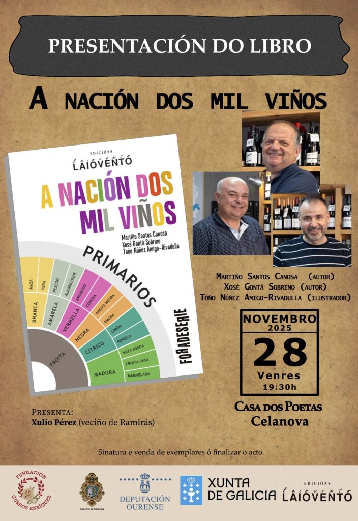 Presentación do libro O PAÍS DOS MIL VIÑOS