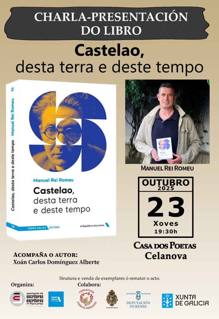 Charla-presentación de CASTELAO, DESTA TERRA E DESTE TEMPO de Manuel Rei Romeu.