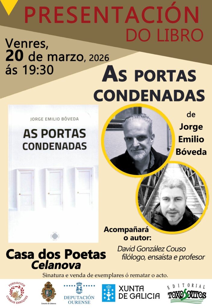 Presentación de AS PORTAS CONDENADAS de Jorge Emilio Bóveda