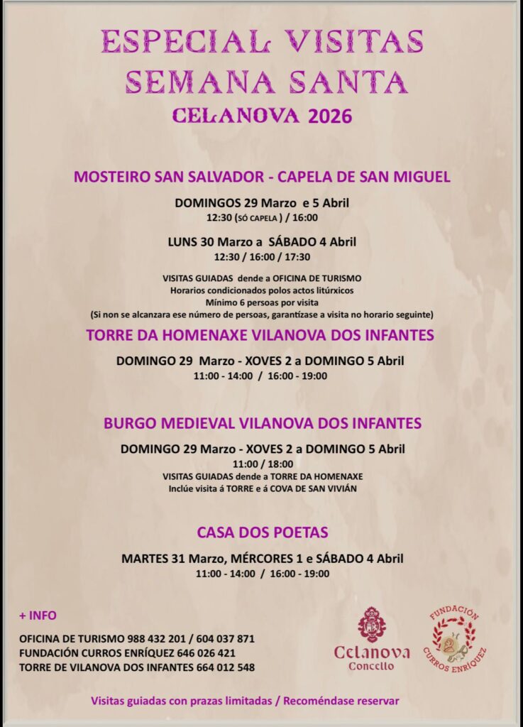 Horarios Semana Santa Celanova 2026